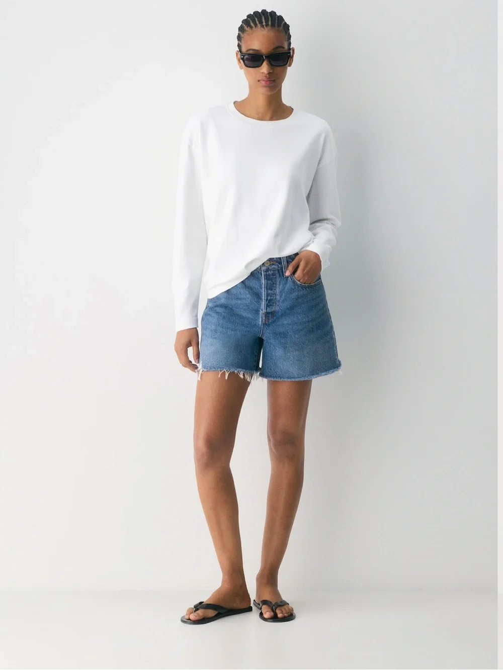 💙 Aritzia Denim Forum The Ex-Boyfriend Hi-Rise Denim Shorts | Size 28